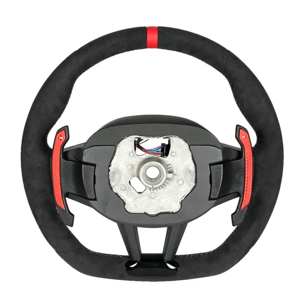 BMW alcantara steering wheel detail
