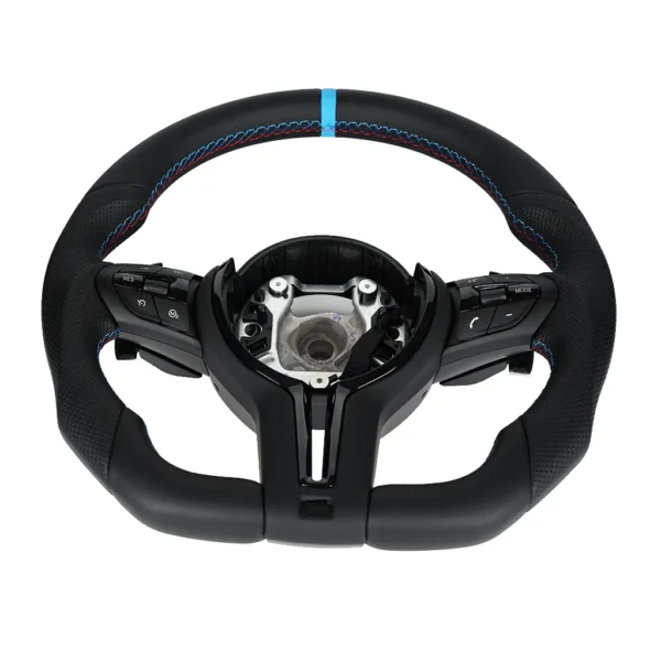 leather wrapped steering wheel