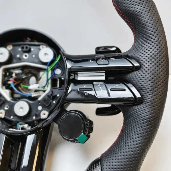 buttons on carbon steering wheel