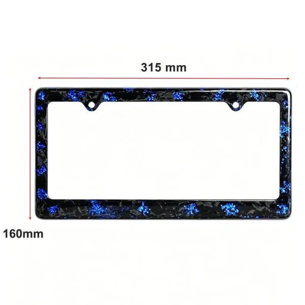 carbon fibre number plate frame