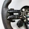 details of benz carbon steering wheel