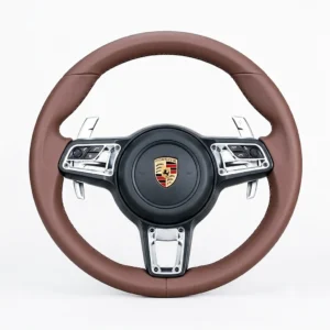 leather car steering wheel for Porsche