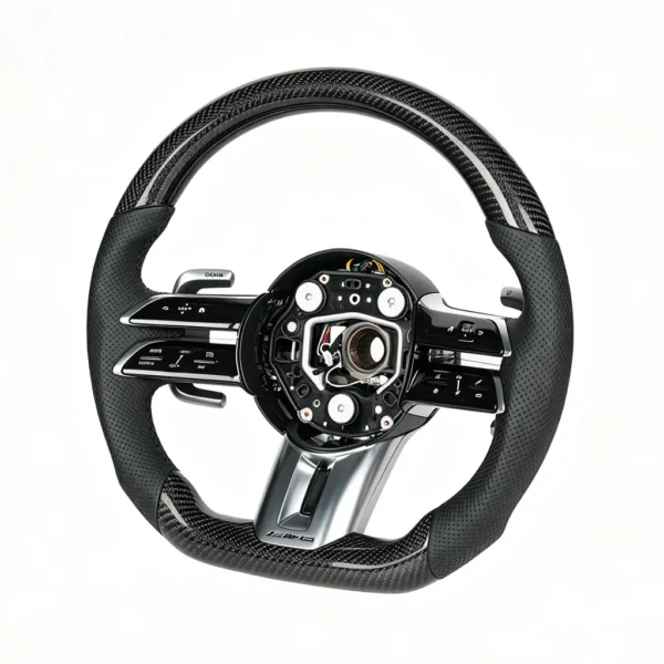 mercedes carbon fiber steering wheel