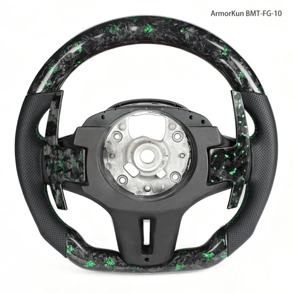 Volante a LED in fibra di carbonio BMT-FG-10