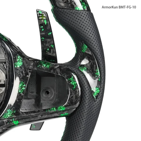 Volante a LED in fibra di carbonio BMT-FG-10 per BMW