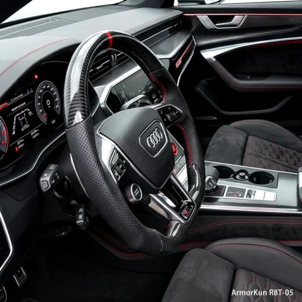 R8T-05 Audi Carbon Fiber Steering Wheel for A4, A5, A6, A7, Q5 & RS Models