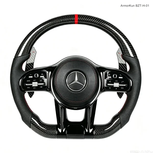 عجلة قيادة ArmorKun BZT-H-01 لسيارة مرسيدس بنز W176 AMG