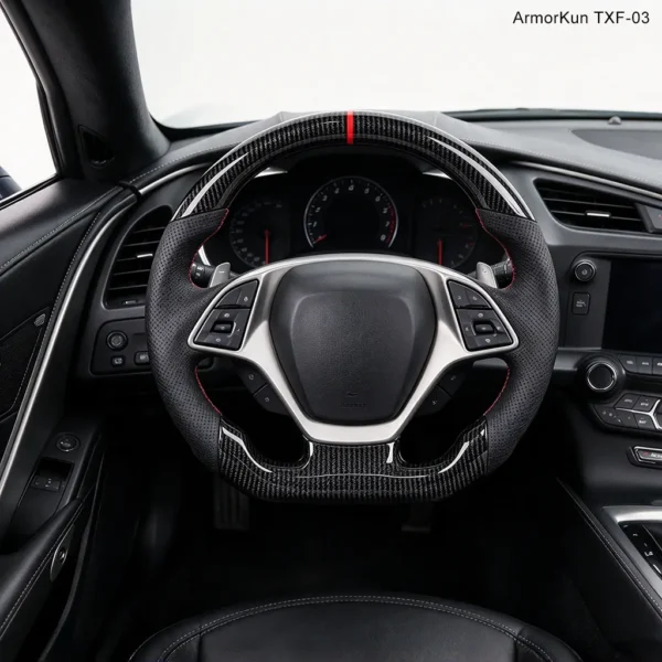 ArmorKun TXF-03 for c7 corvette carbon fiber steering wheel