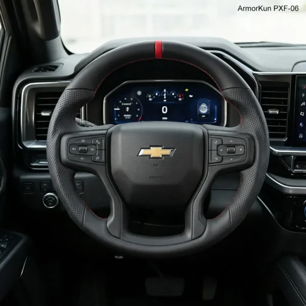 PXF-06 custom leather steering wheel replacement